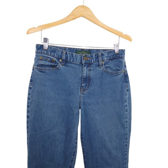 Lauren Ralph Lauren Classic Bootcut Jeans Blue Denim Size 6 Y2K Preppy Casual - Picture 3 of 9